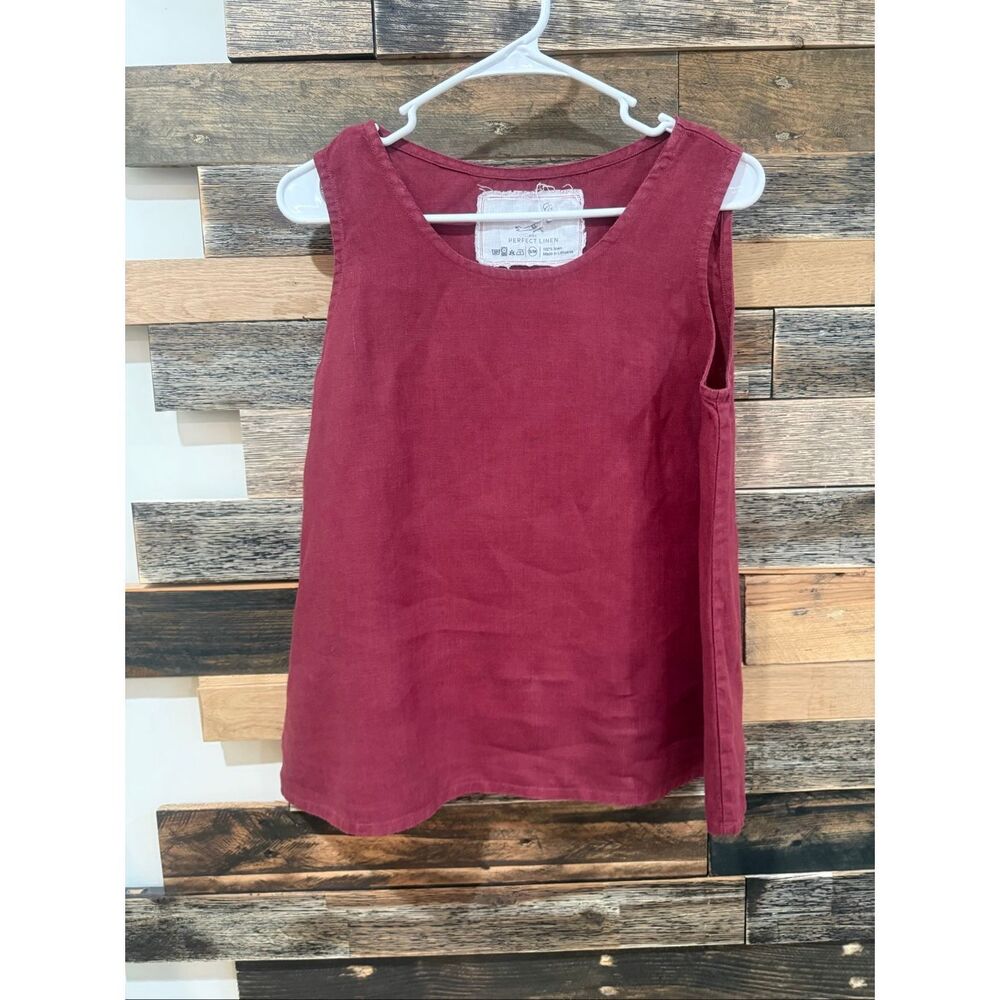 NotPerfectLinen linen sleeveless top size S/M